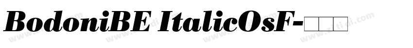 BodoniBE ItalicOsF字体转换